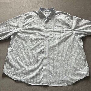 Tommy Bahama Button Up Shirt Men 4XLB White Sarasota Stretch Big & Tall Casual